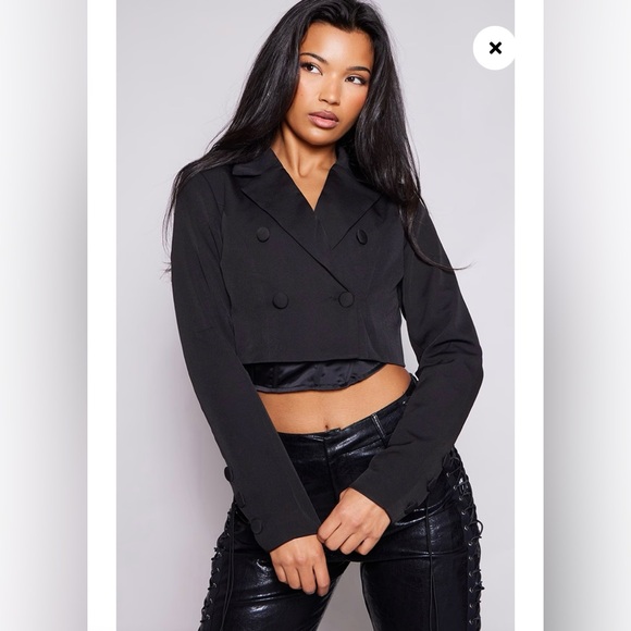 PrettyLittleThing Cropped Blazer - US 6 NWT - Picture 3 of 7